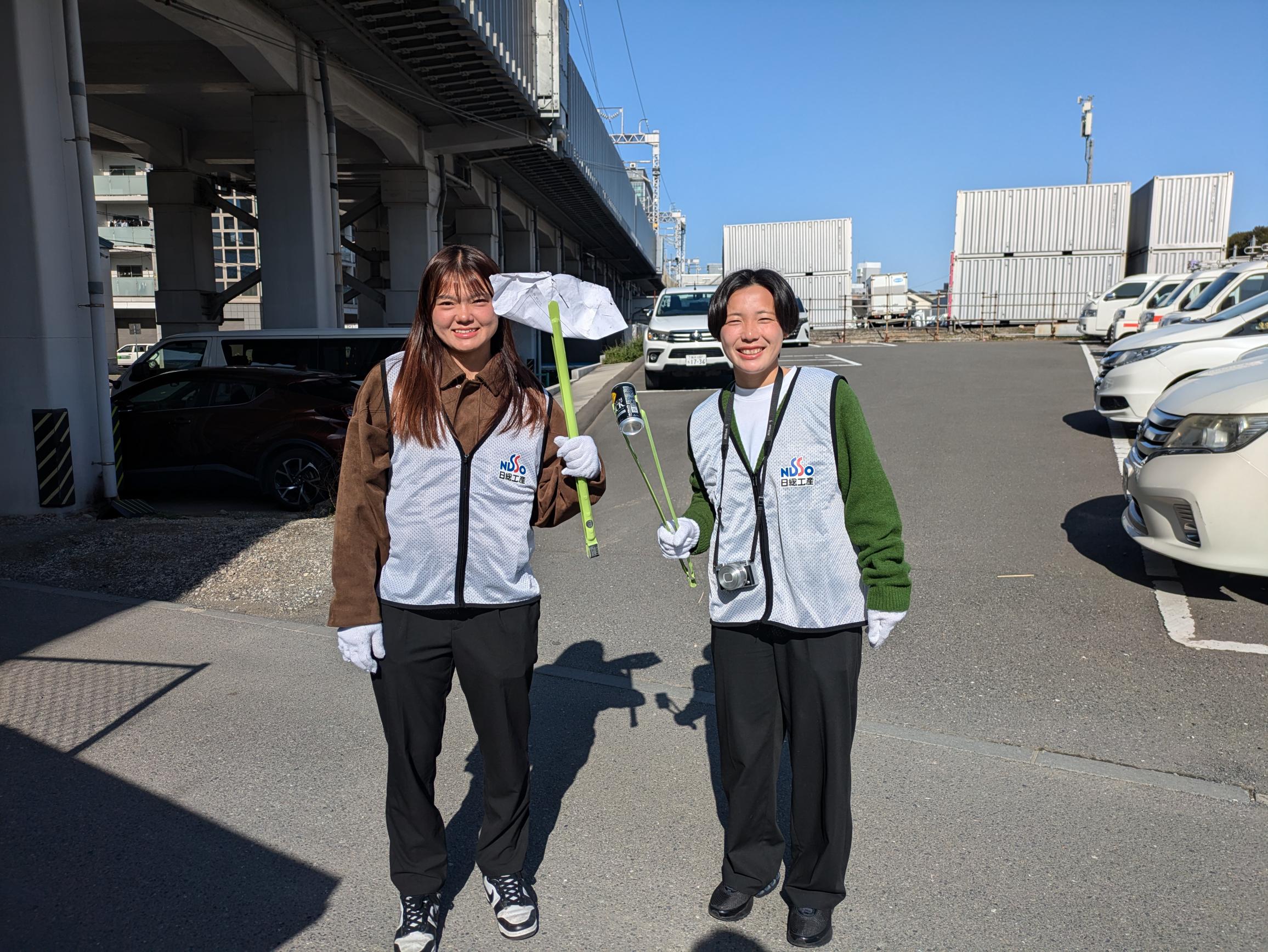 地域清掃に参加しました！